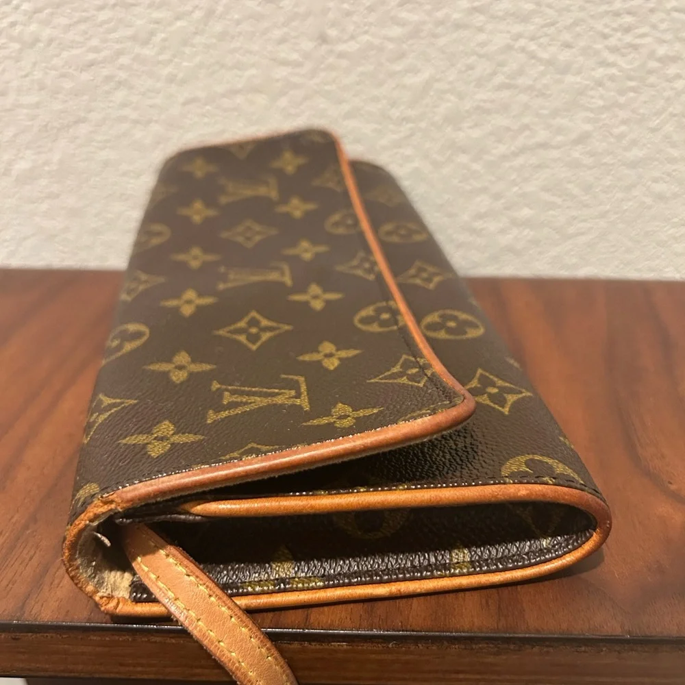 Louis Vuitton Monogram Twin Pochette GM Crossbody Convertible Bag - Brown/Tan
